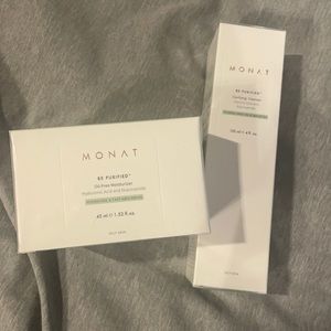 Monat Be Purified cleanser and moisturizer